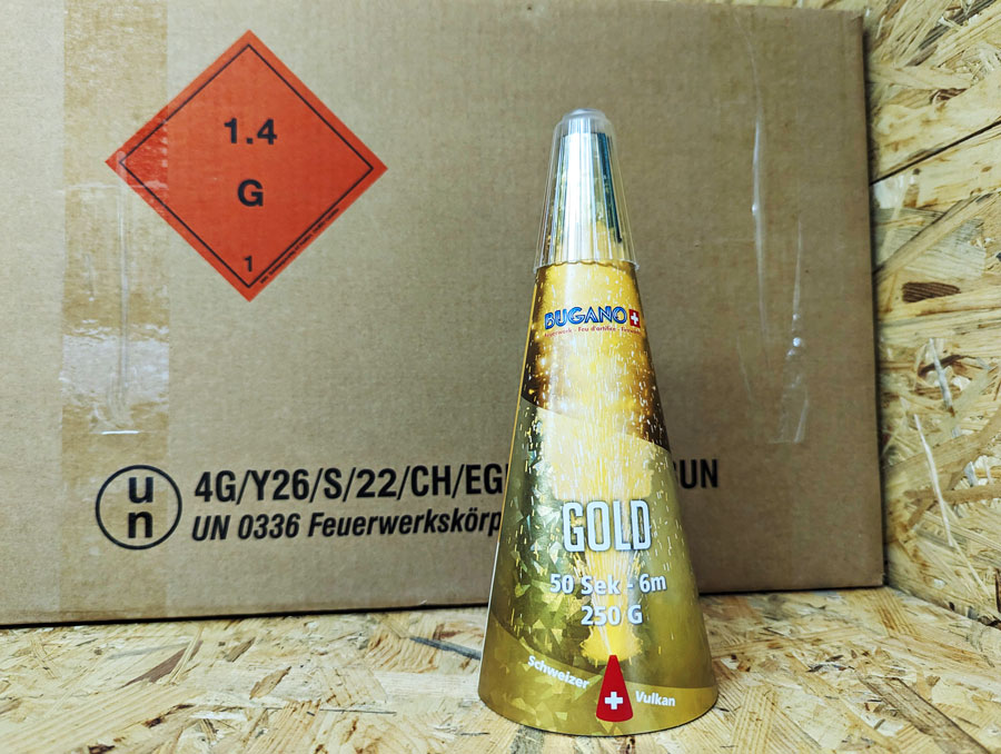 Schweizer Vulkan Goldrain von Bugano