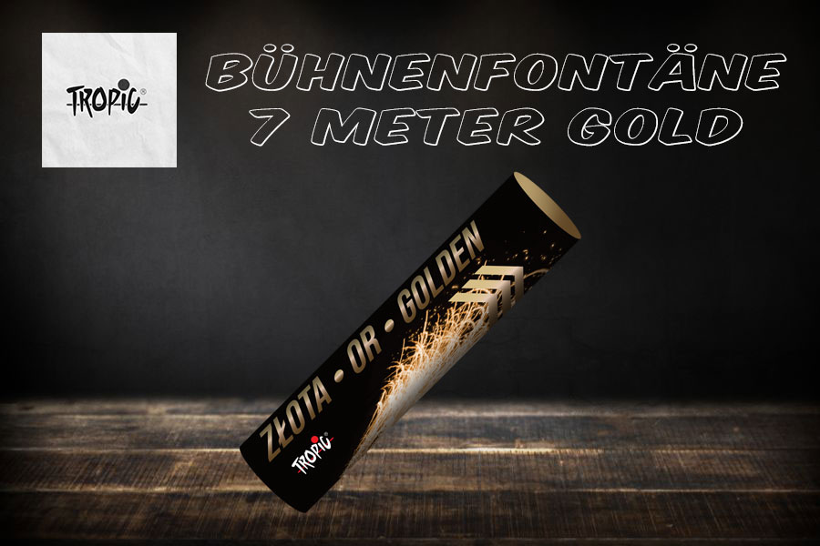 Bühnenfontäne 7 Meter Gold