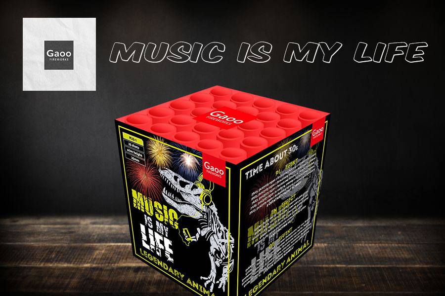 Music is my Life - Feuerwerksbatterie von Gaoo Fireworks