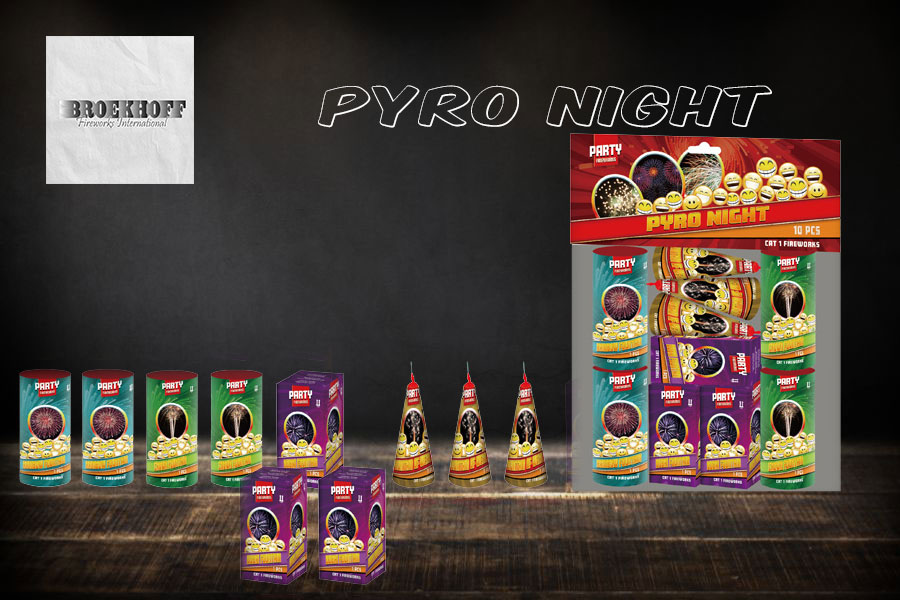 Pyro Night - Fontänensortiment Jugenfeuerwerk von Broekhoff