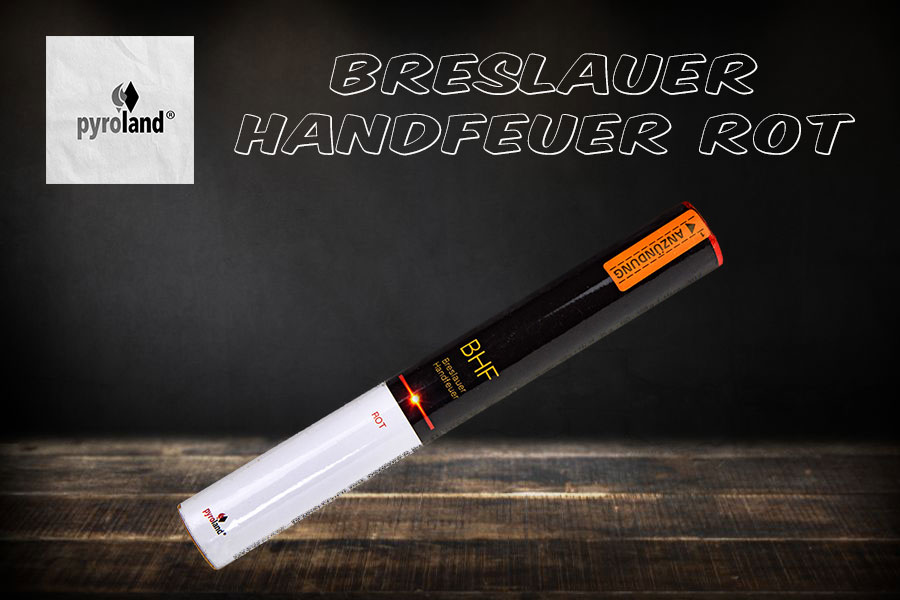 Breslauer Handfeuer rot von Pyroland