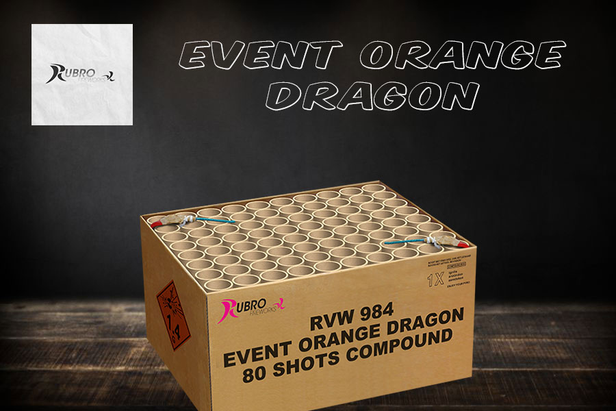 Event Orange Dragon von Geisha - Feuerwerksbatterie