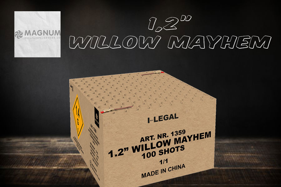 Willow Mayhem 1.2" Verbundfeuerwerk von Magnum