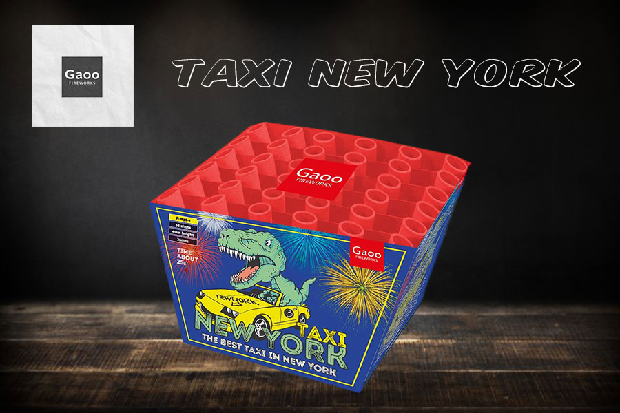 Taxi New York - Feuerwerksbatterie (Fächerbatterie) von Gaoo