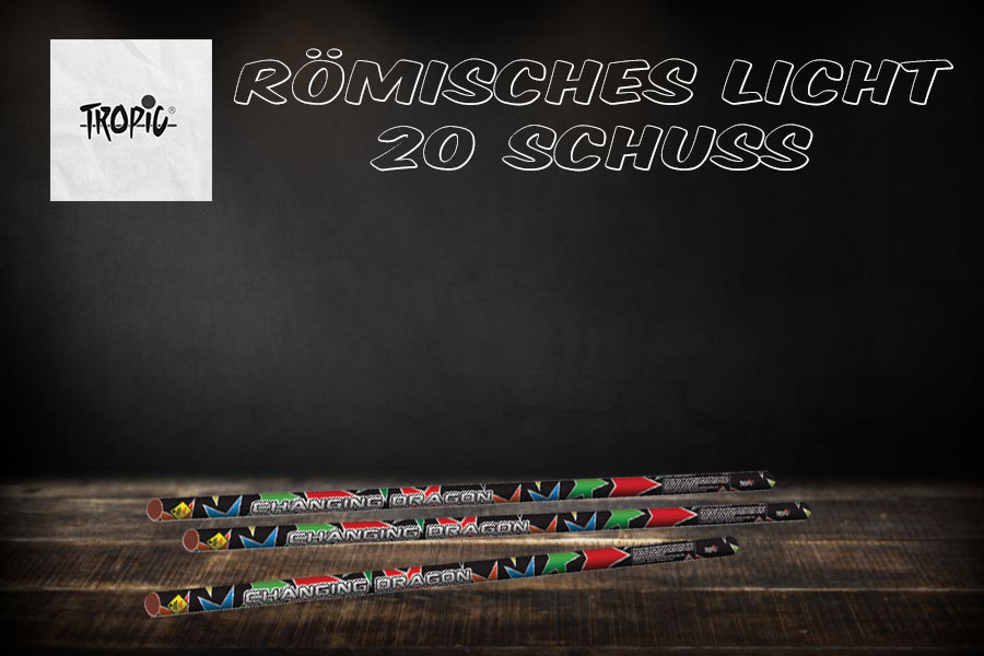 Römische Lichter 20 Schuss von Tropic Feuerwerk