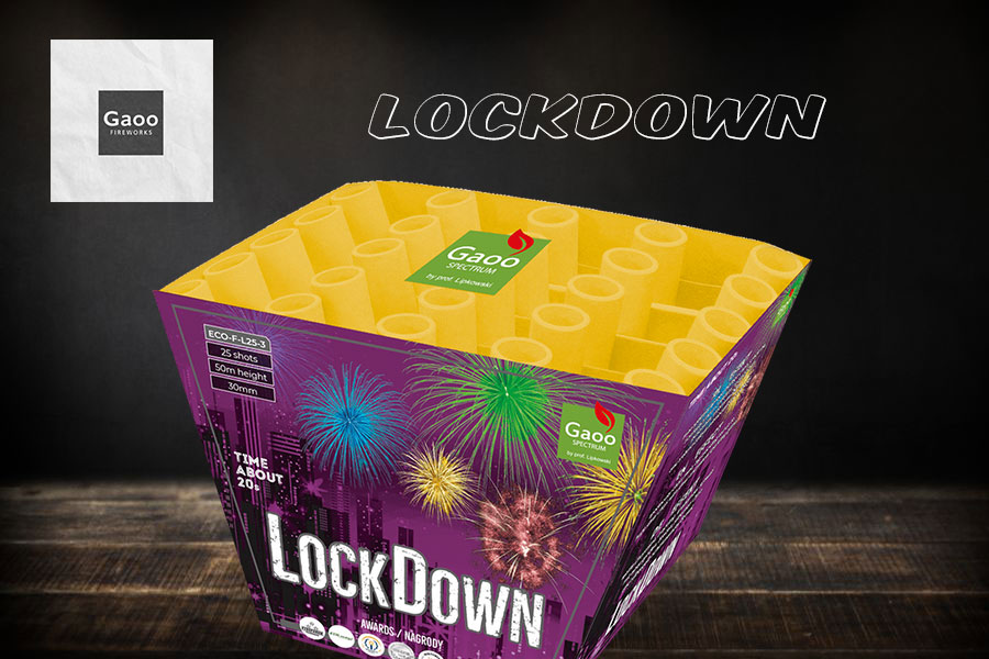 Lockdown - Feuerwerksbatterie (Fächerbatterie) von Gaoo