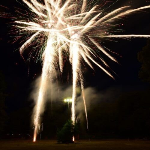 Feuerwerksshow in Wolfsburg