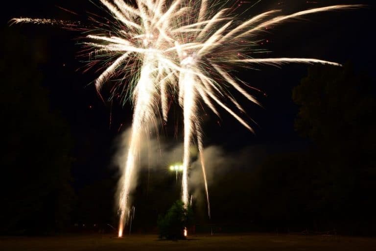 Feuerwerksshow in Wolfsburg