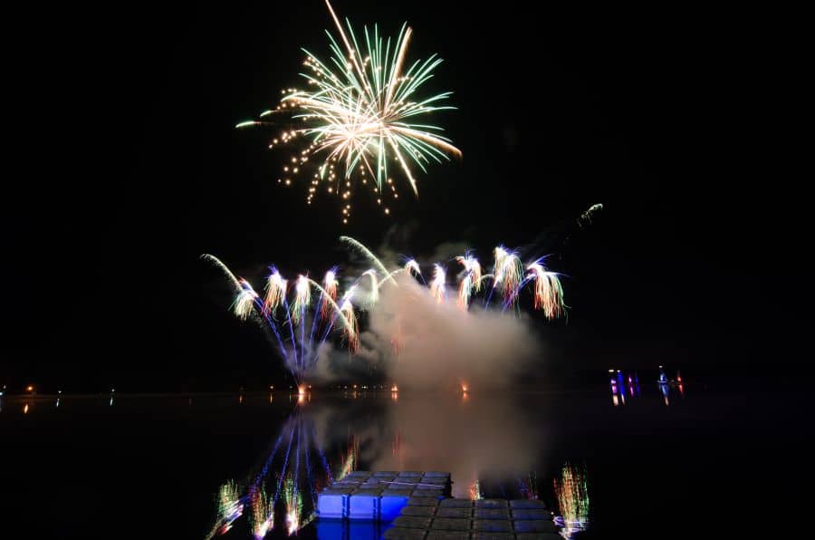 Feuerwerk "Tankumsee in Flammen"