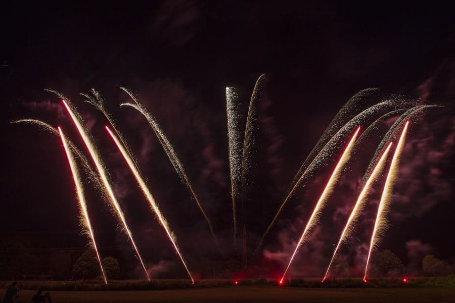 Bild zeigt eine Feuerwerk Show