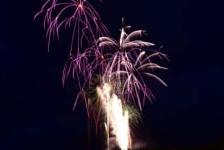 Feuerwerk zur 800-Jahr-Feier in Groß Oesingen